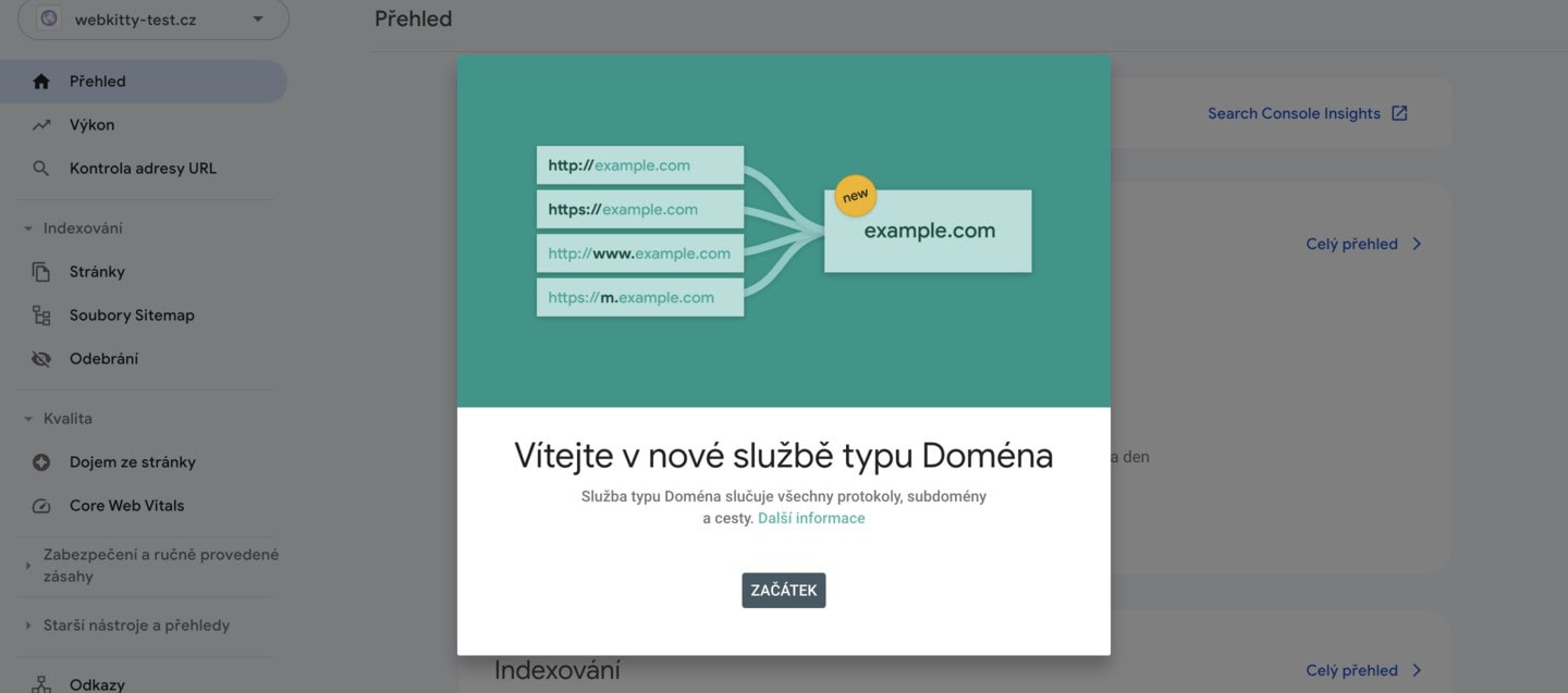 Jak nastavit Google Search Console na web - krok 10