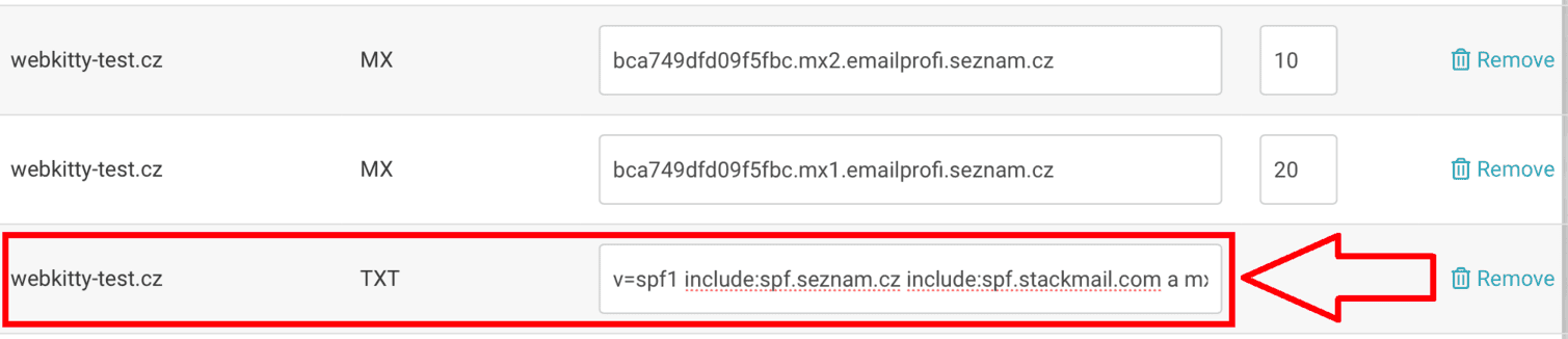 Nastavení Email Profi od Seznamu krok 8