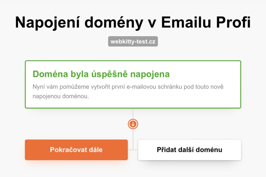 Nastavení Email Profi od Seznamu krok 9