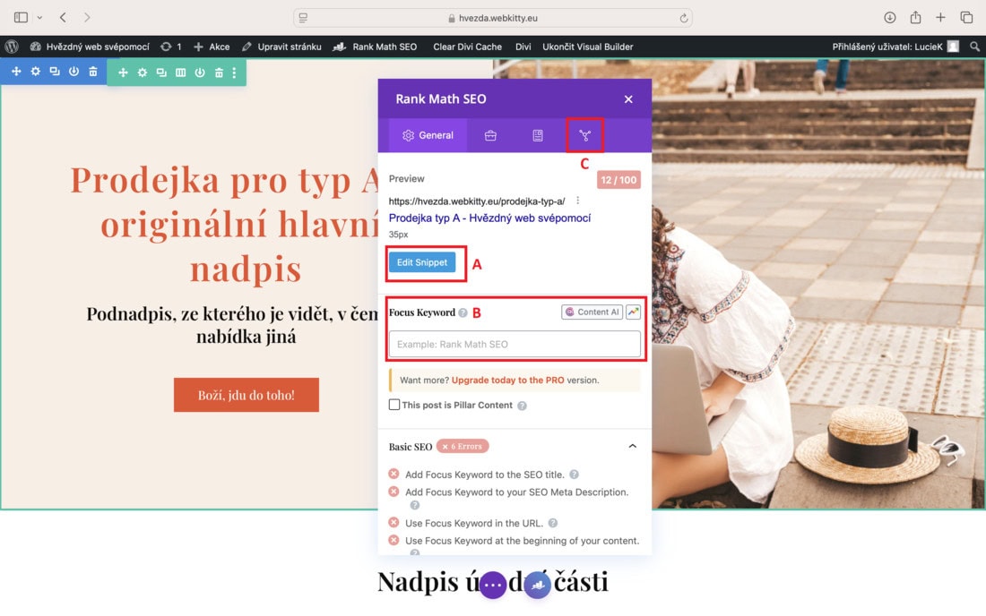 Nastavení Rank Math SEO - krok 11