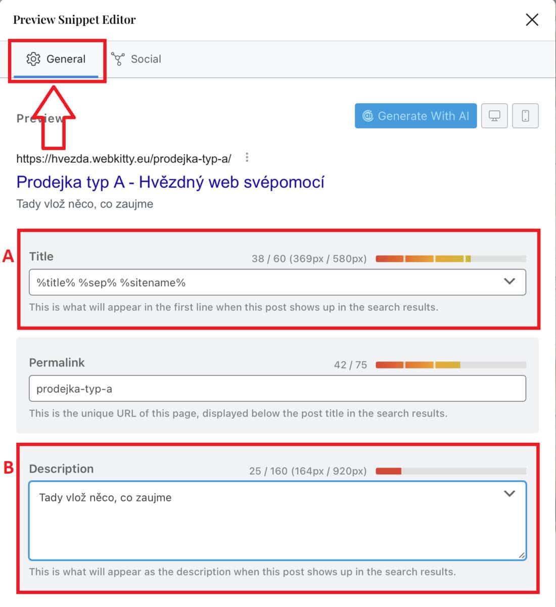 Nastavení Rank Math SEO - krok 12