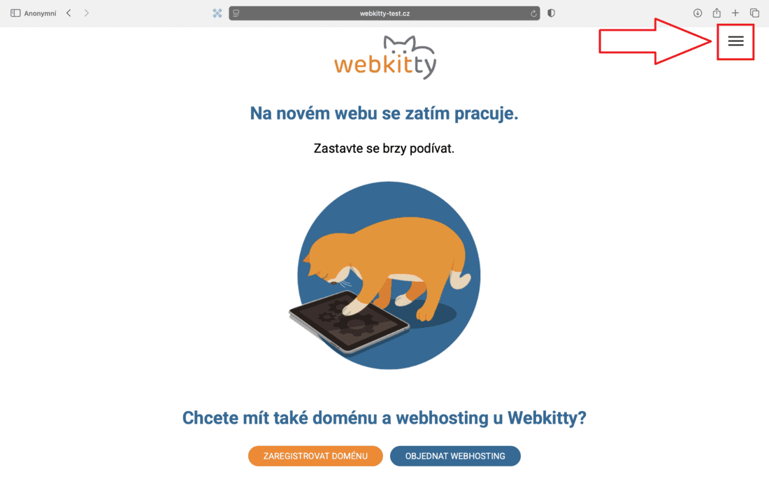 Režim údržby - Maintenance Mode - krok 5