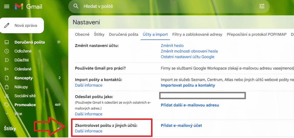 POP3 gmail